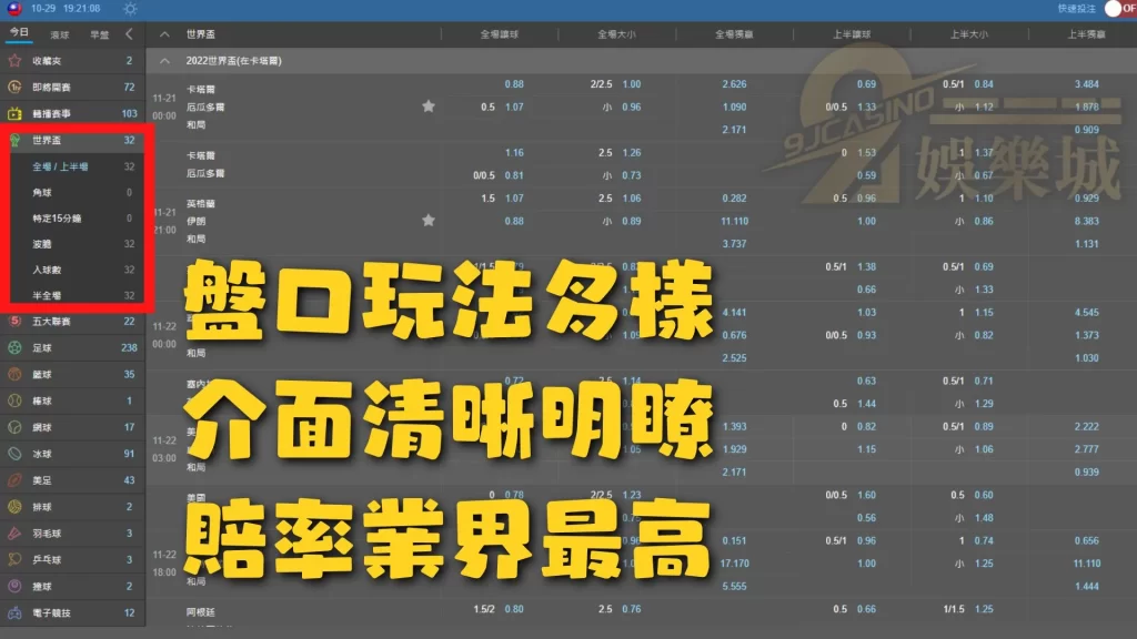 足球賭盤
