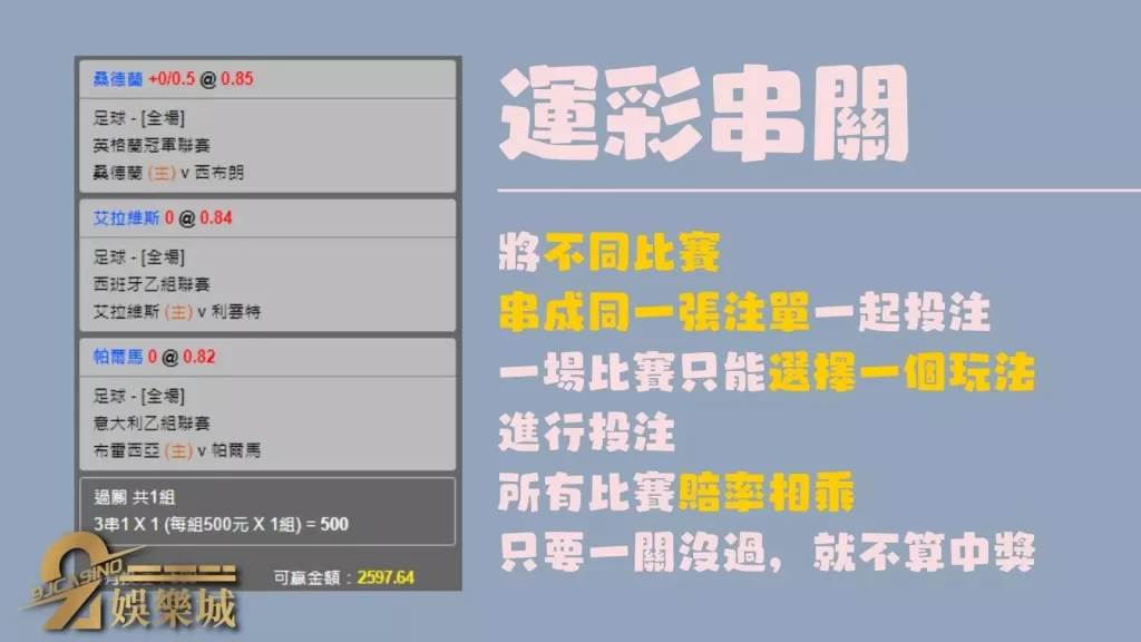 運彩過關組合